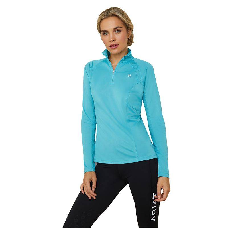 Ariat Ladies Sunstopper 2.0 1/4 Zip Baselayer Shirt
