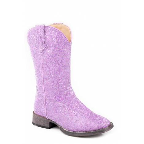 Roper Girls Blue Multi Glitter Fashion Boots