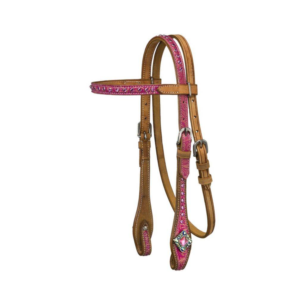 Silver Royal Azalea Browband Headstall