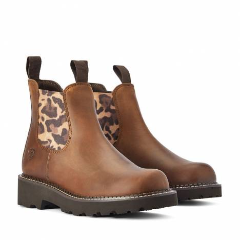 Ariat Ladies Fatbaby Twin Gore Boot 10 Leopard