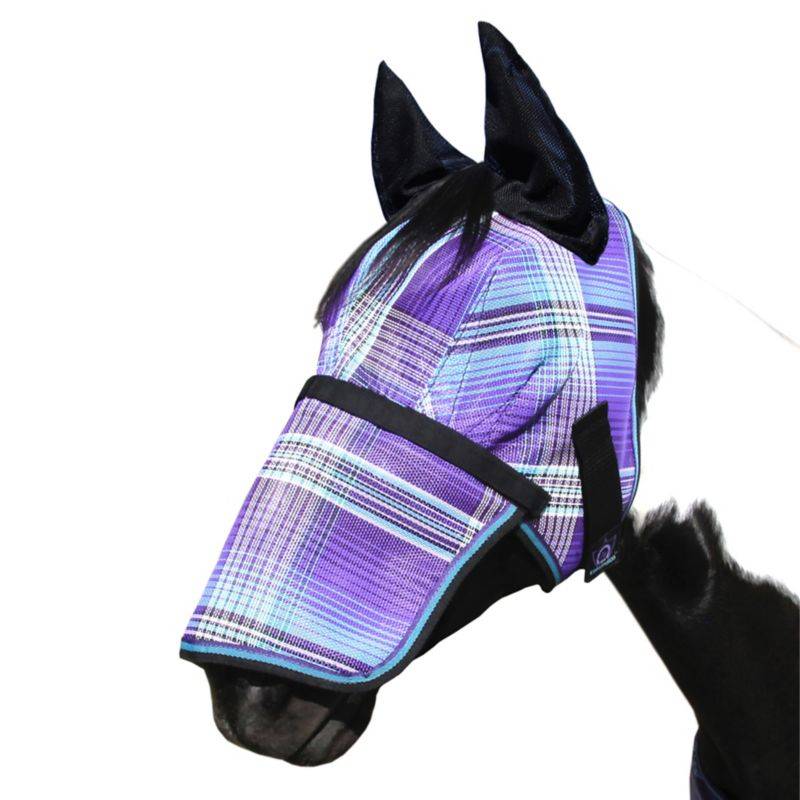Kensington 73% UV Fly Mask with Removable Nose - Soft Mesh Ears & Forelock Opening