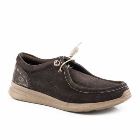 Roper Mens Brown Suede Leather Chukka Shoes