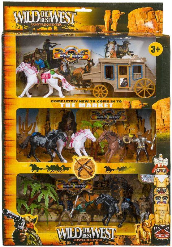 Gift Corral The Best Wild West Stagecoach and Horses Play Set