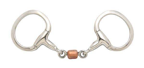 Kelly Silver Star 3-Piece Roller Eggbutt Snaffle