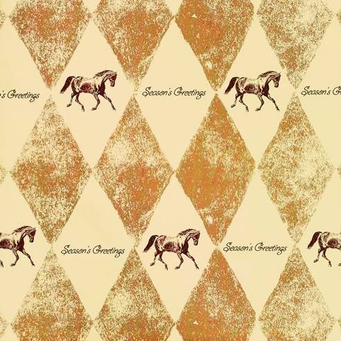 Holiday "Harlequin Horses" Gift Wrap