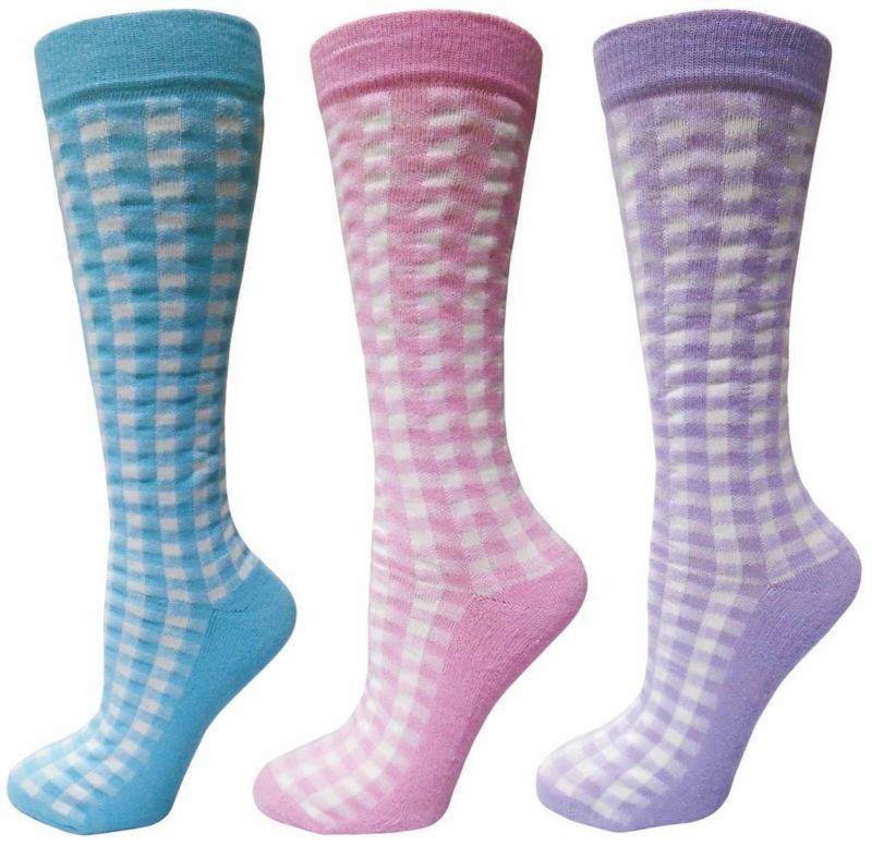 TuffRider Ladies Gingham Check Socks