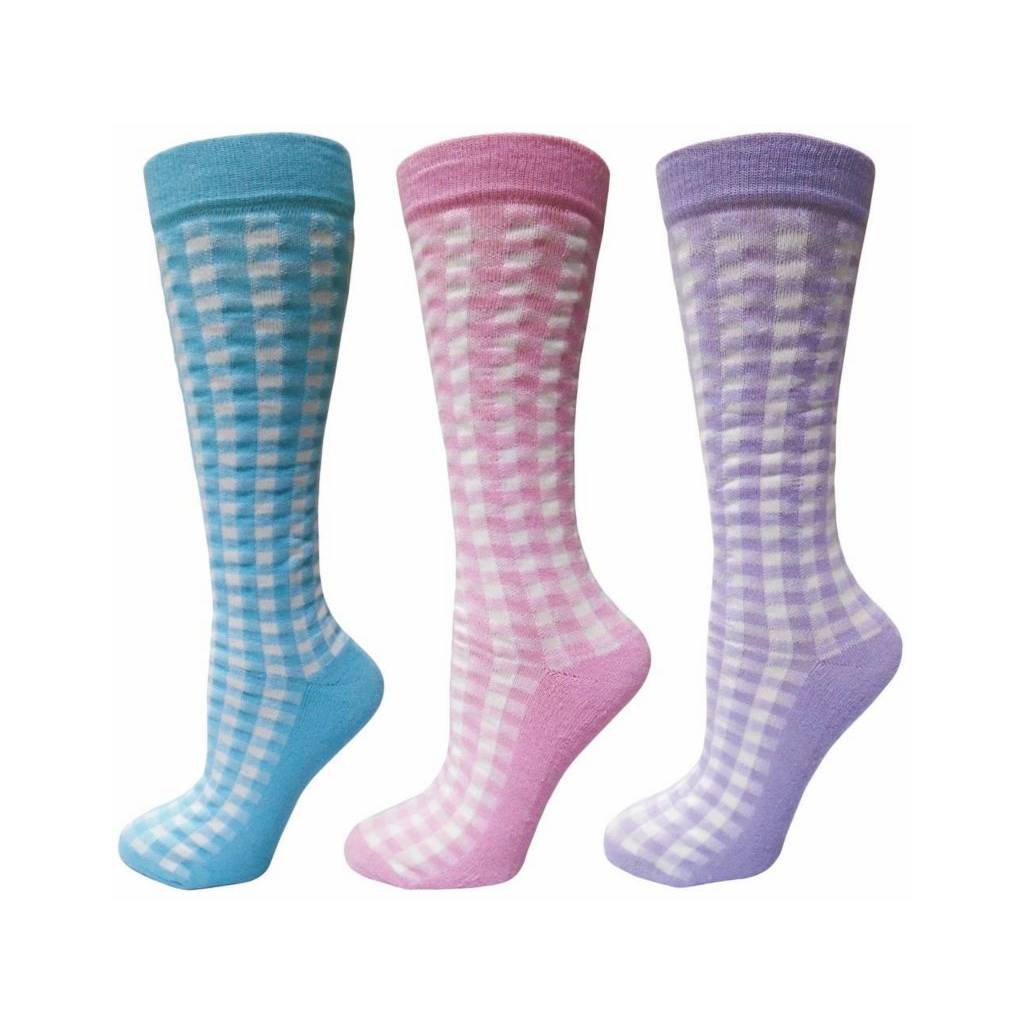 TuffRider Ladies Gingham Check Socks