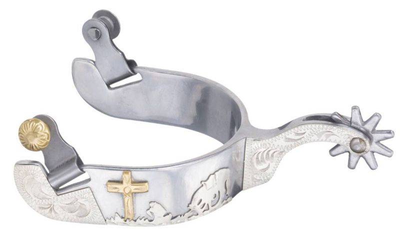 Tough1 Praying Cowboy Sweet Iron Western Spur - Ladies