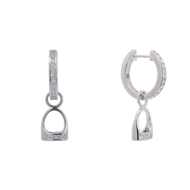 English Stirrup Dangle Earrings