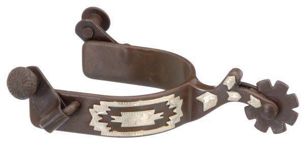Kelly Silver Star Navajo Overlay Spurs