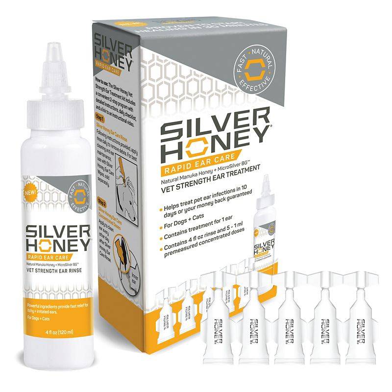 Absorbine Silver Honey Rapid Ear Care Vet Strength Ear Treatment