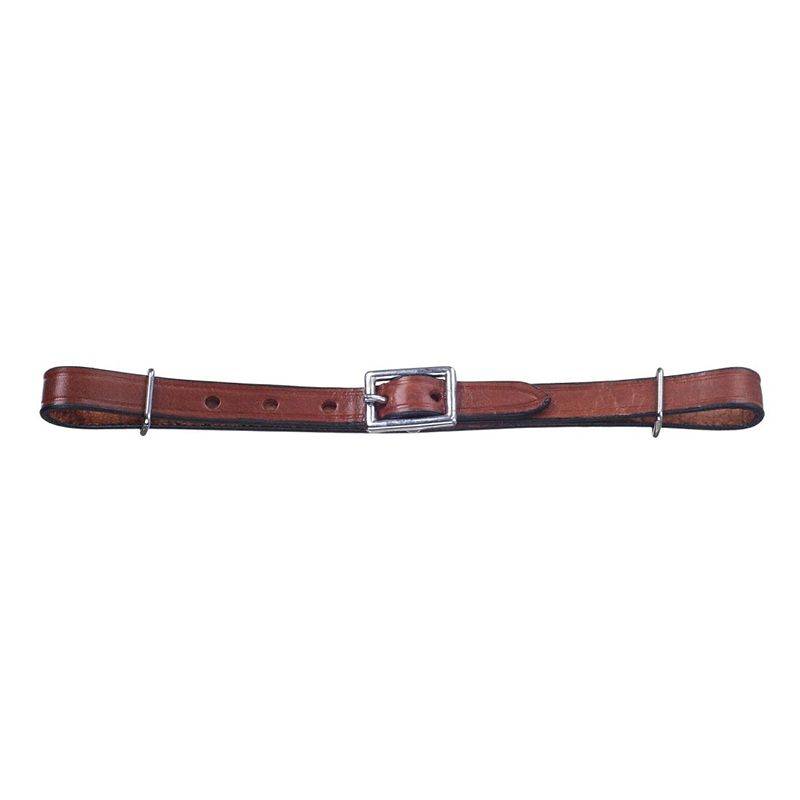 Tough1 Flat Leather Curb Strap