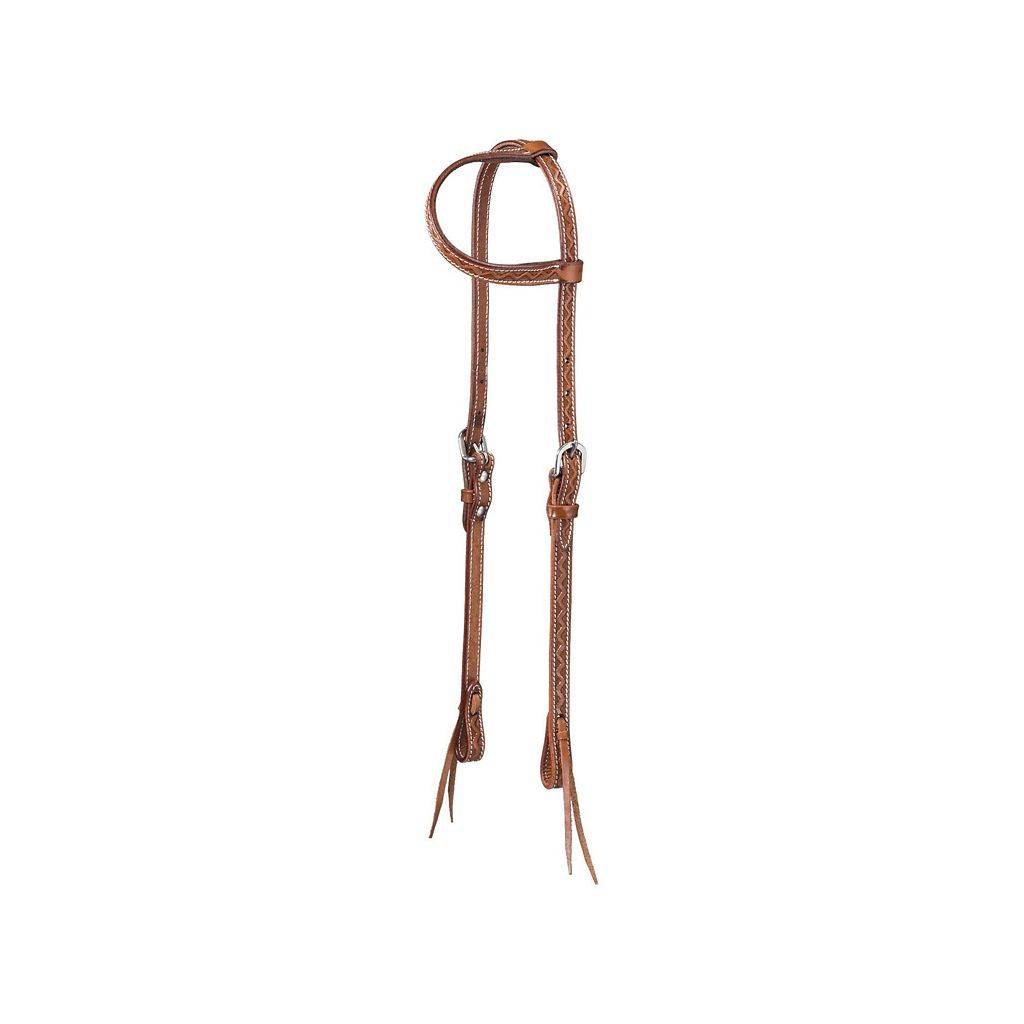 Tough1 Zig Zag Tool One Ear Headstall with Tie Ends