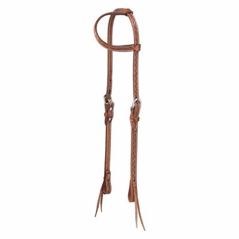 Tough1 Zig Zag Tool One Ear Headstall with Tie Ends