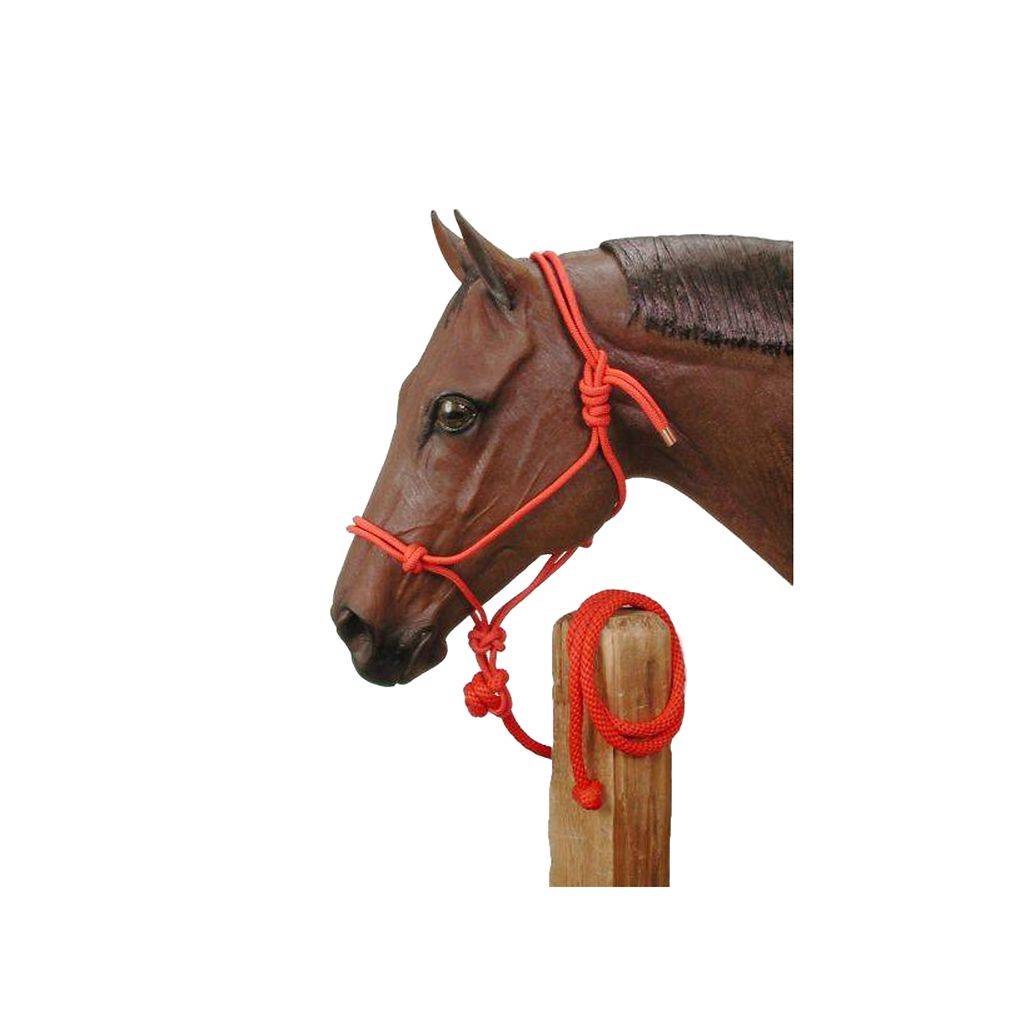Tough1 Two-Tone Poly Rope Tied Halter with Lead