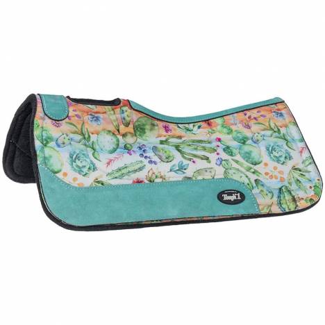 Tough1 Cactus Print Felt Saddle Pad