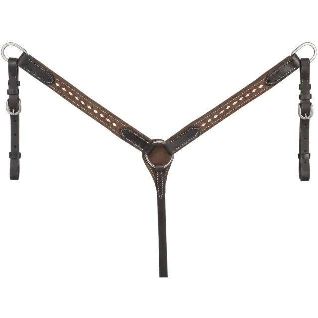 King Series Buckstitch Suede Mini Breast Collar