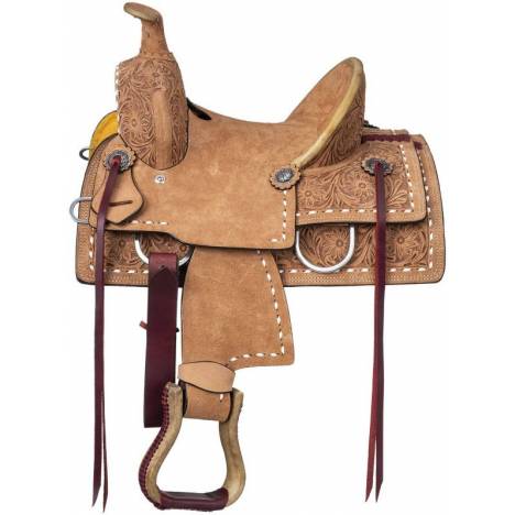 Royal King Kirby Roughout Roper Saddle