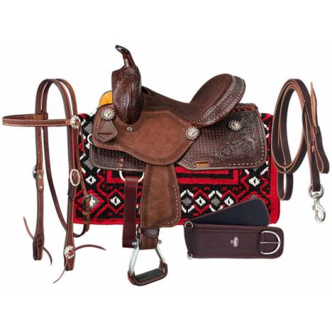Silver Royal by Tough1 Jackpot Barrel Saddle