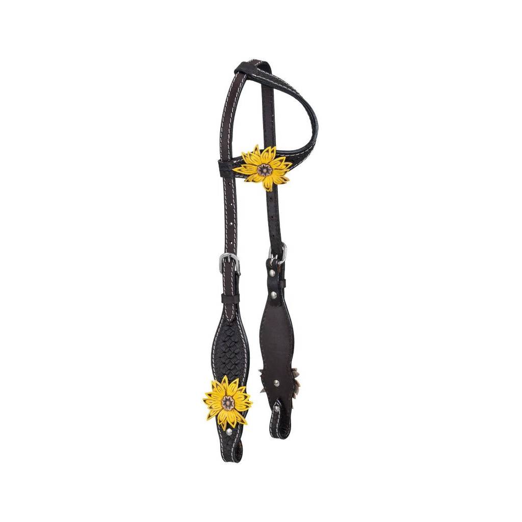 Tough1 3D Sunflower Single Ear Headstall