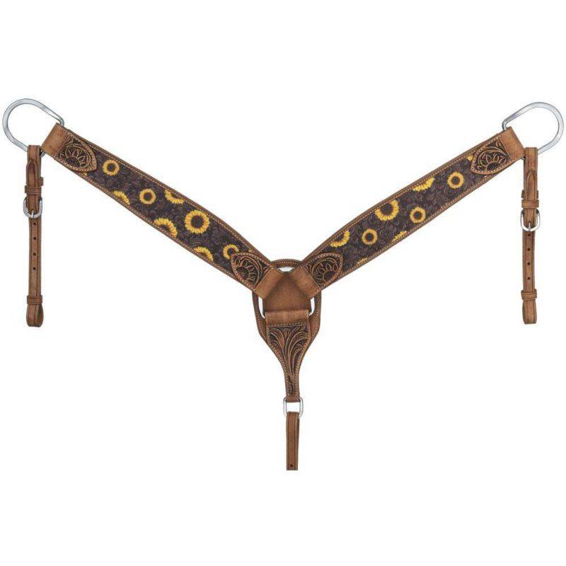 Silver Royal Sunflower Breast Collar