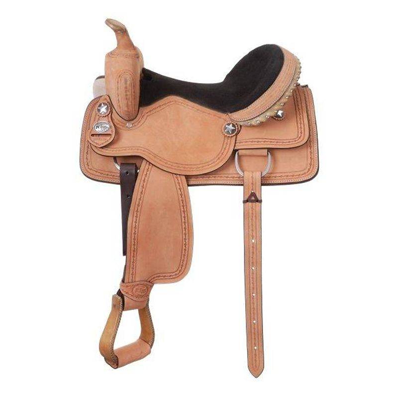 King Series Cowboy Saddle with  Barbwire Package