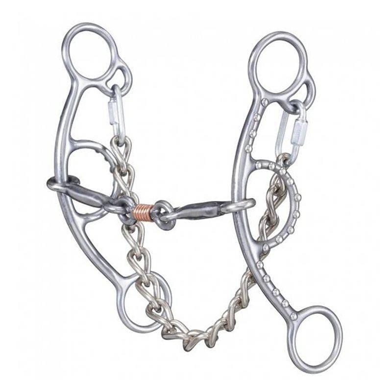 Tough1 Sweet Iron Chain Mouth Short Shank Gag Snaffle