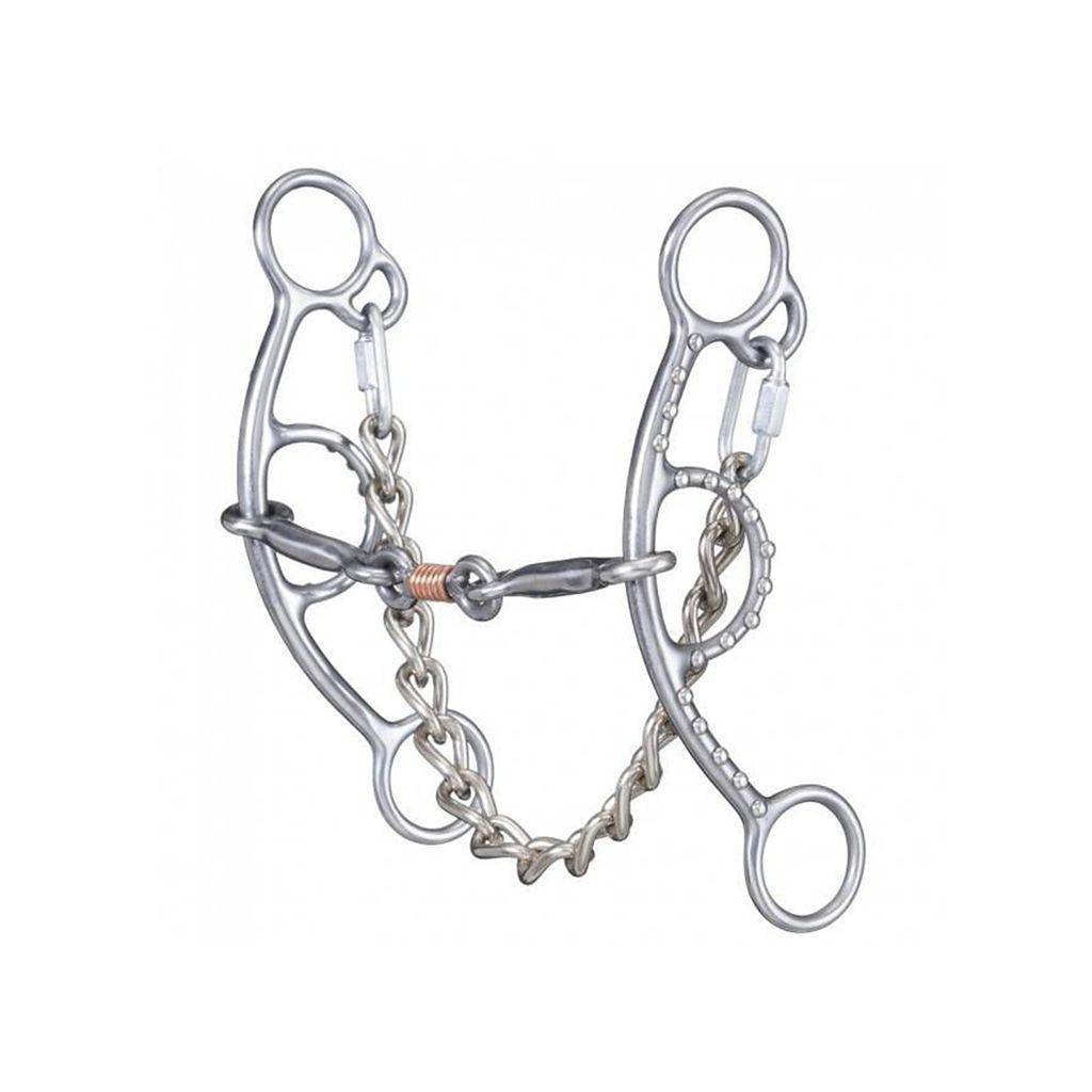 Tough1 Sweet Iron Chain Mouth Short Shank Gag Snaffle