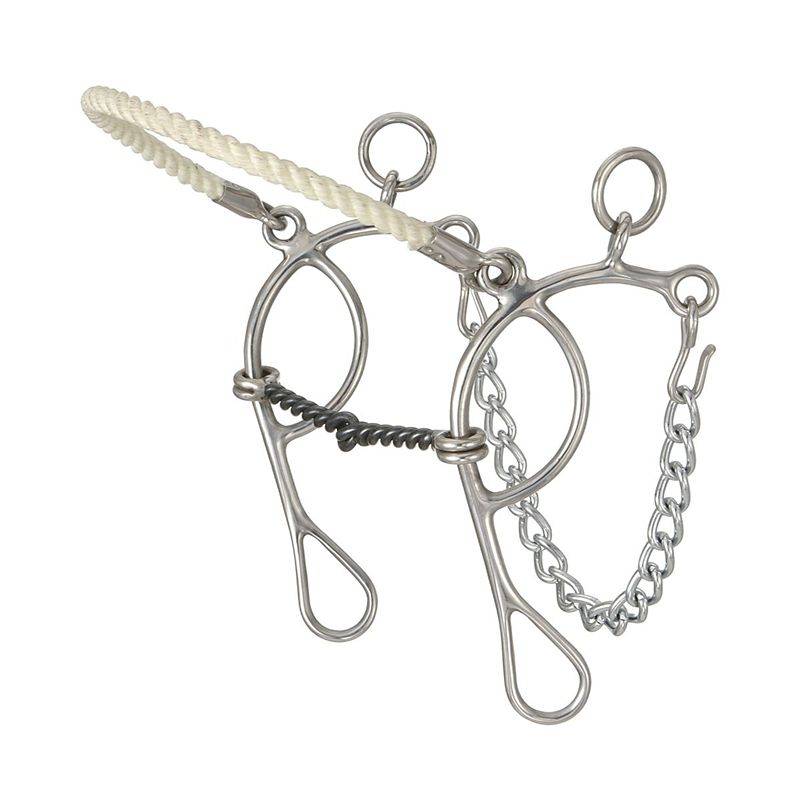 Kelly Silver Star Twisted Mouth Rope Nose Combination