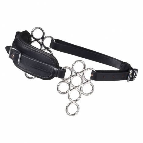 Tough1 Leather Nose Multi Ring Hackamore