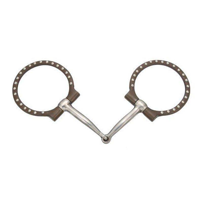 Kelly Silver Star Off-Set Dee with  Dots Snaffle