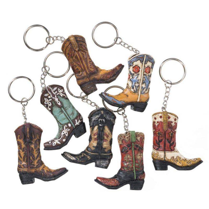 Tough1 Keychain Cowboy Boot - 7 Pack