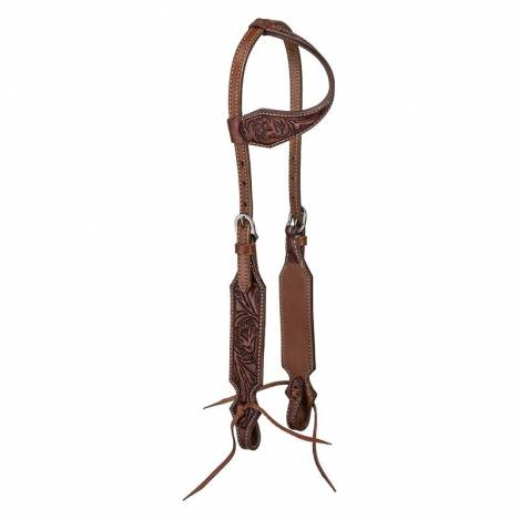 Tough1 Single Ear Floral Tooled Headstall