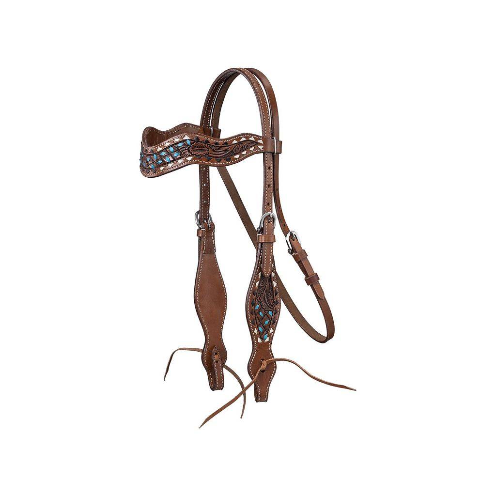 Tough1 Browband Triple Buckstitch Headstall