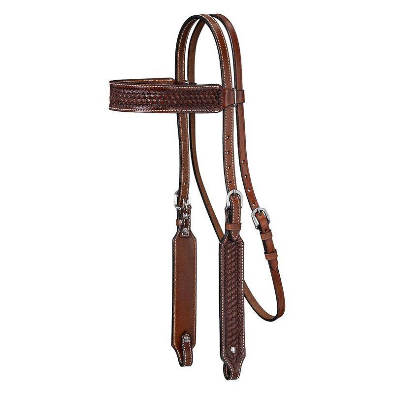 Tough1 Bodie Browband Basket Tooled Headstall
