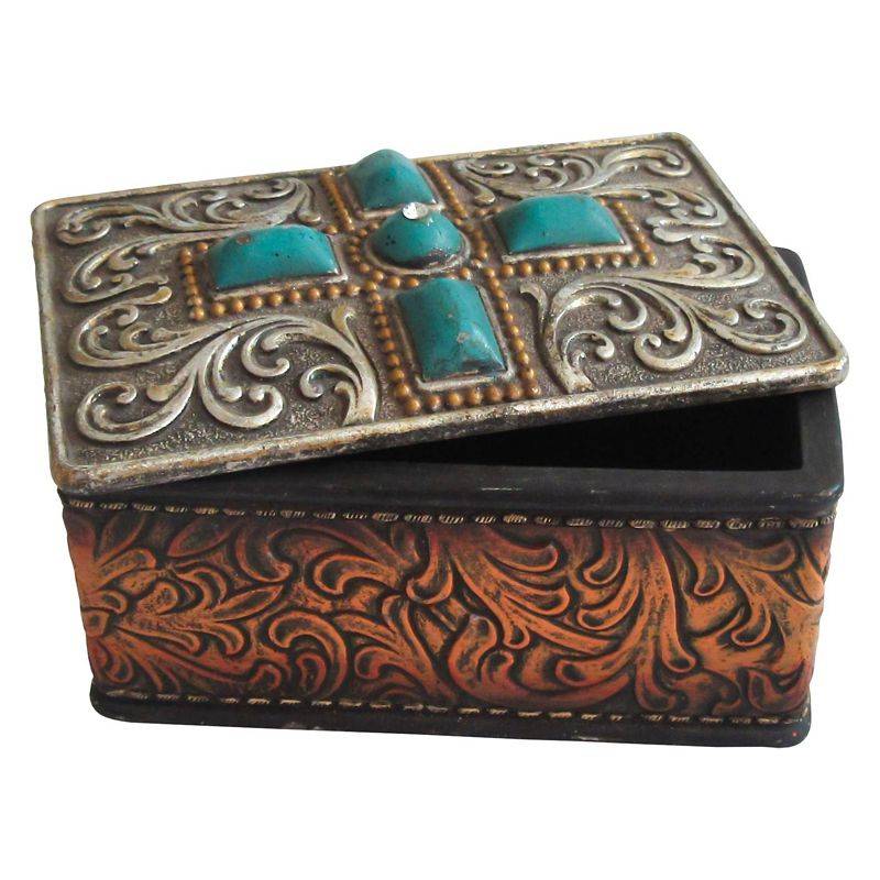 Gift Corral Cross Trinket Box