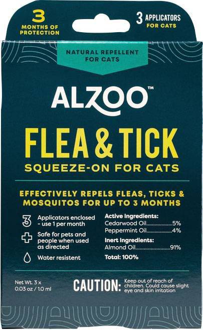 Alzoo Plant-Based Flea & Tick Squeeze-On For Dogs