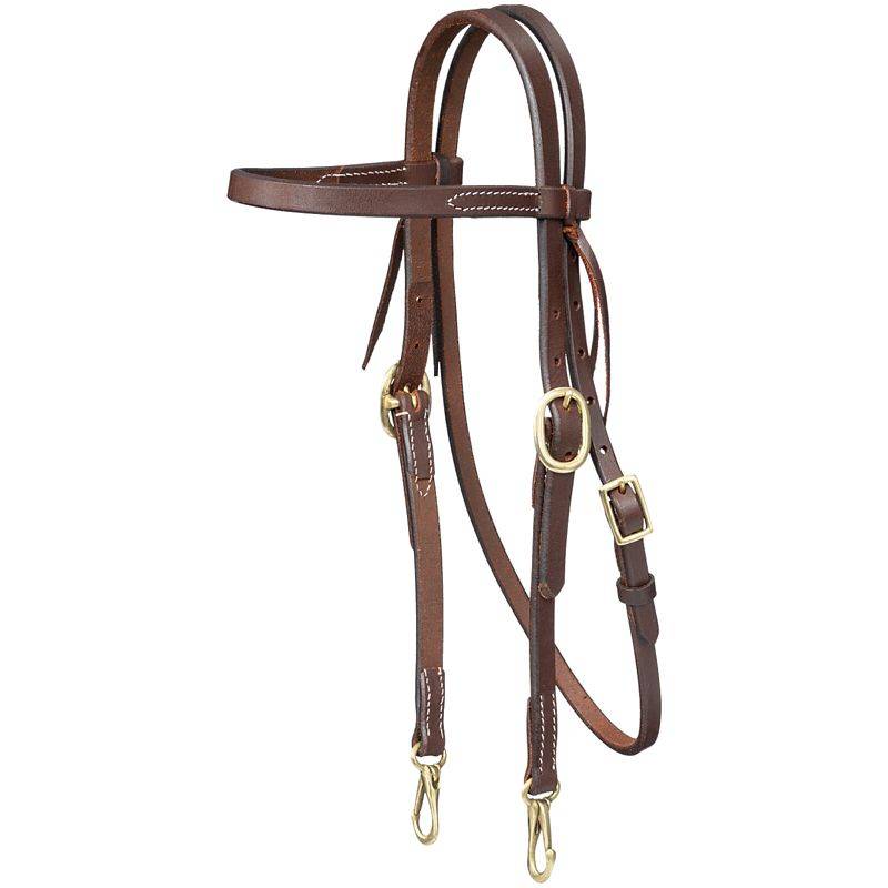 Royal King HLeather BB Headstall w.Snap Ends