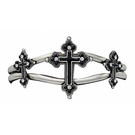 Montana Silversmiths Antiqued Trefoil Cross Cuff Bracelet