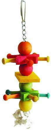 Happy Beaks Wooden Cowboy Spur Bird Toy