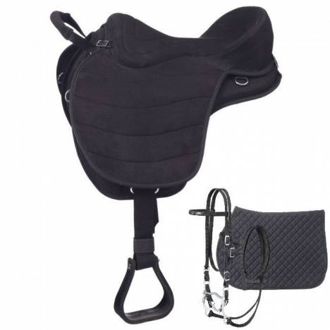 Eclipse by Tough1 Treeless Endurance Saddle with Western Rigging