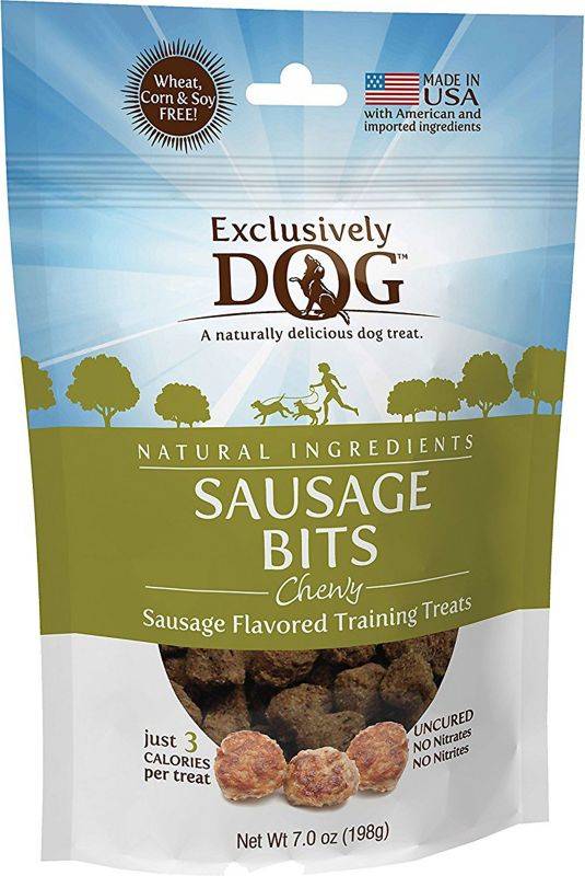 Exclusively Dog Chewy Sausage Bits Dog Treats