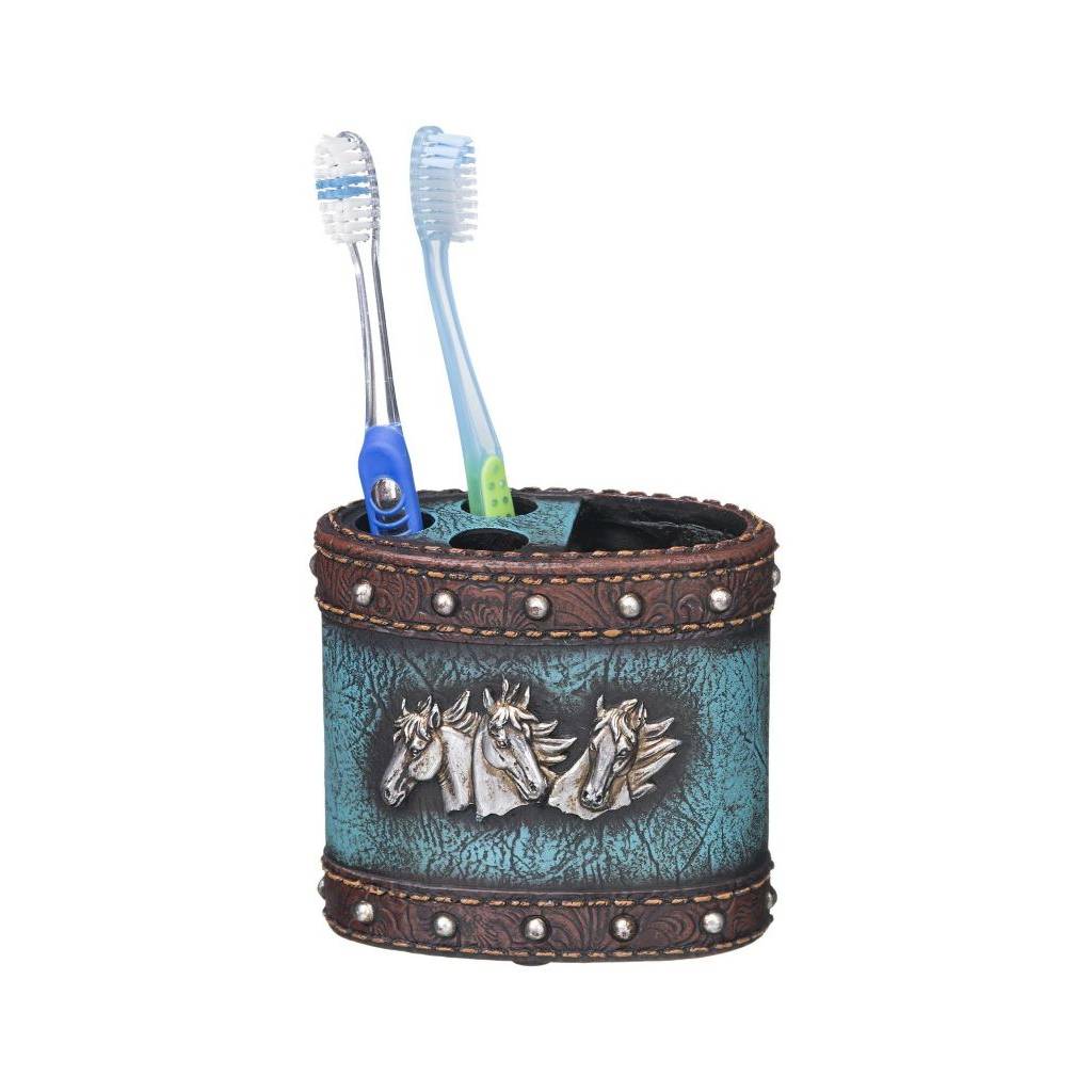Toothbrush Hold Leather Design