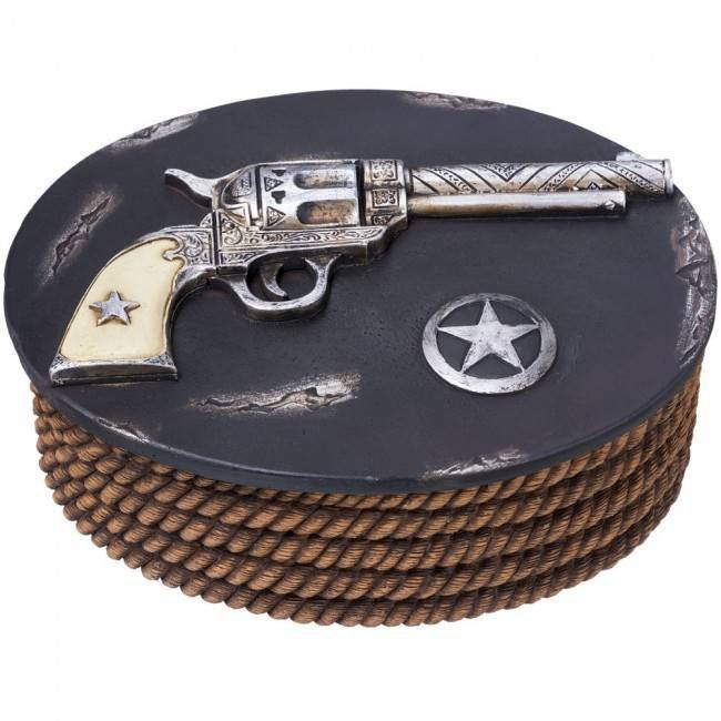 Gift Corral Pistol Trinket Box
