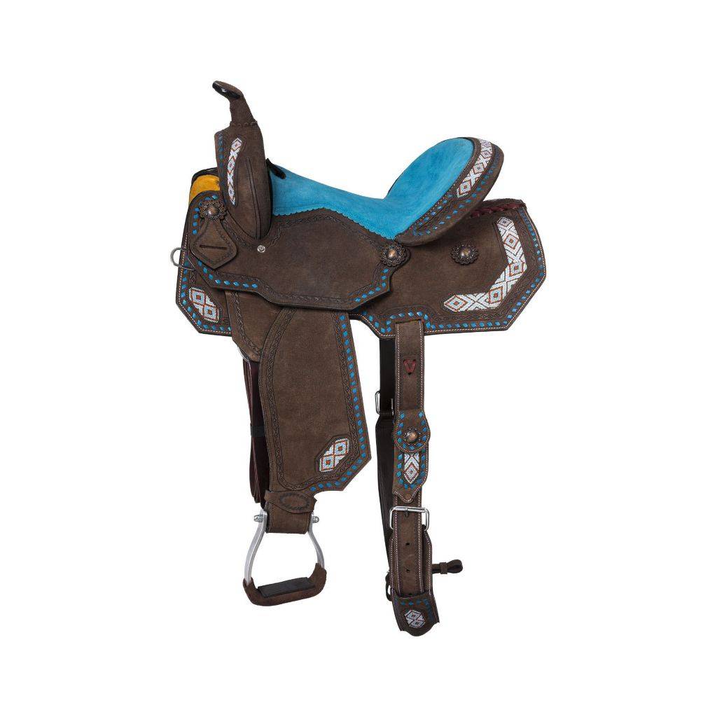 Silver Royal Sonora Buckstitch Barrel Saddle