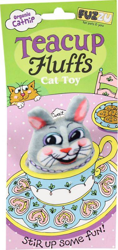 Bunny Tea Cup Fluffs Series Catnip Toy