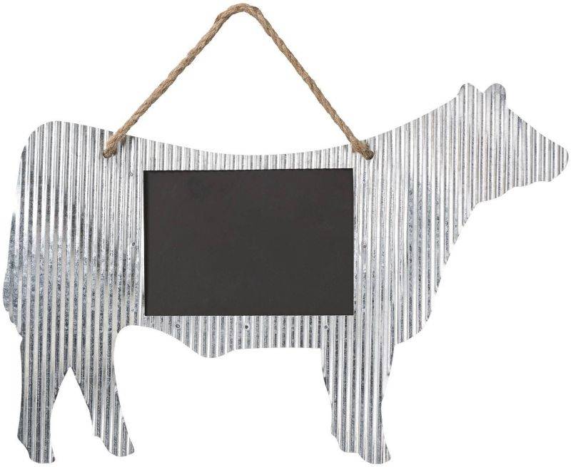 Gift Corral Corrugated Steer Frame/Chalk
