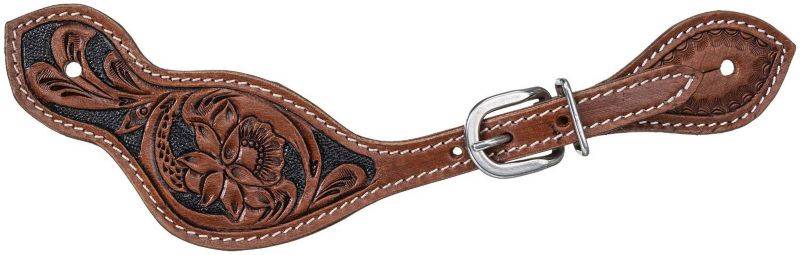 Tough1 Floral Tooled Spur Strap