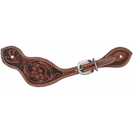 Tough1 Floral Tooled Spur Strap