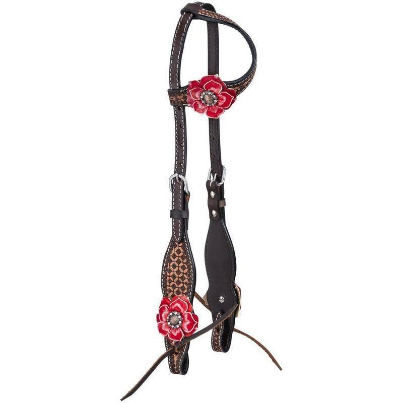 Tough1 3D Zinnia Flower Single Ear Headstall